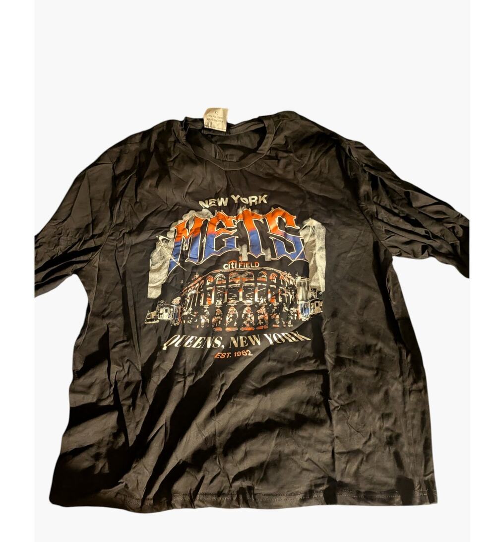 2025 Coyote NY Mets SGA T-Shirt Long Sleeve 9/20 Citi Field Baseball Size XL
